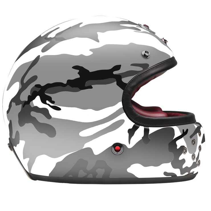 Full Face Camouflage Gray-helmet-side-1