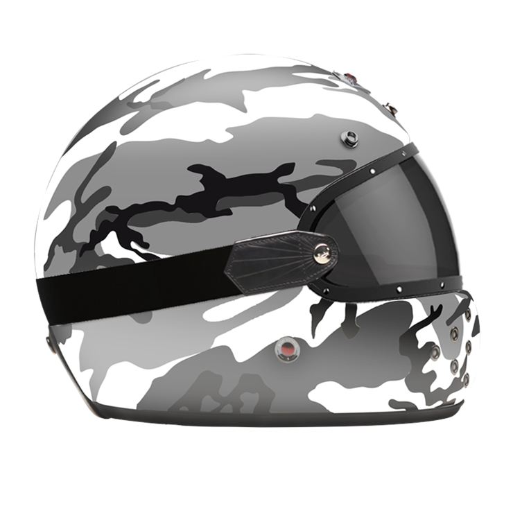 Full Face Camouflage Gray-helmet-side-dark smoke