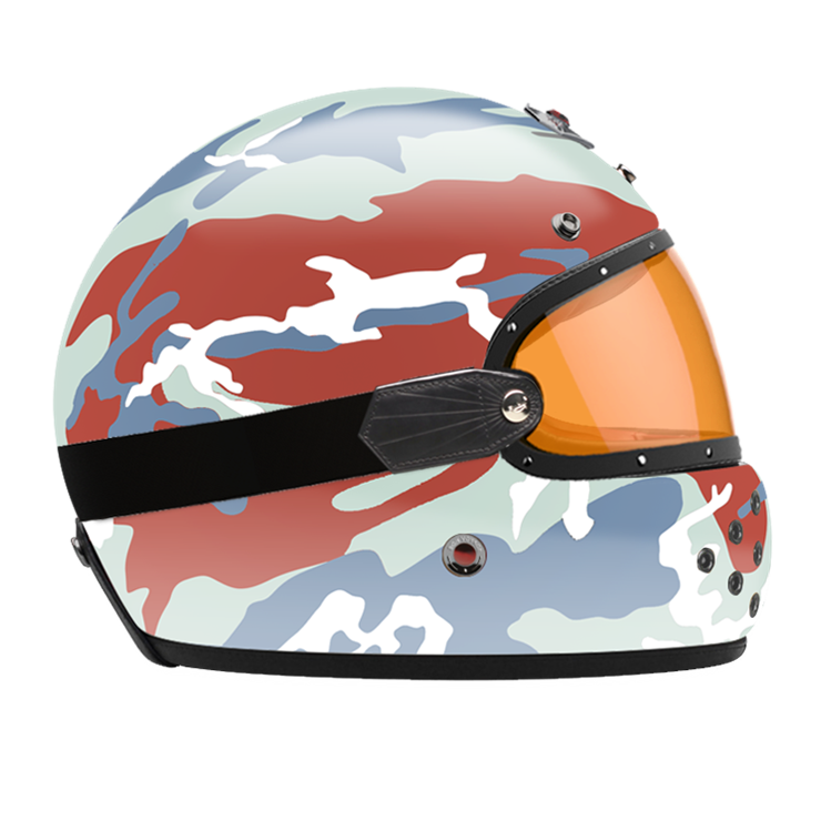 Full Face Camouflage Red-helmet-side-orange