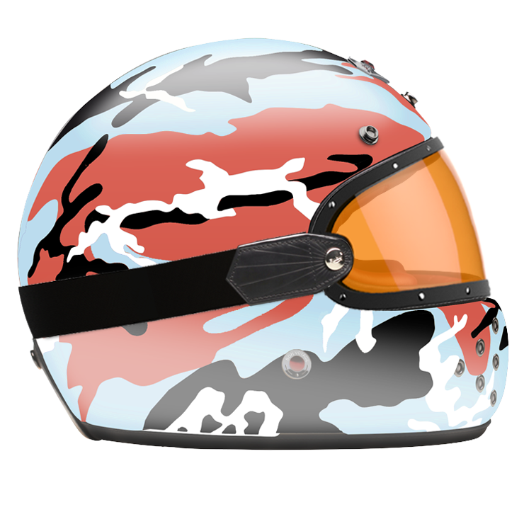 Full_Face Camouflage_Orange_Visor_Orange