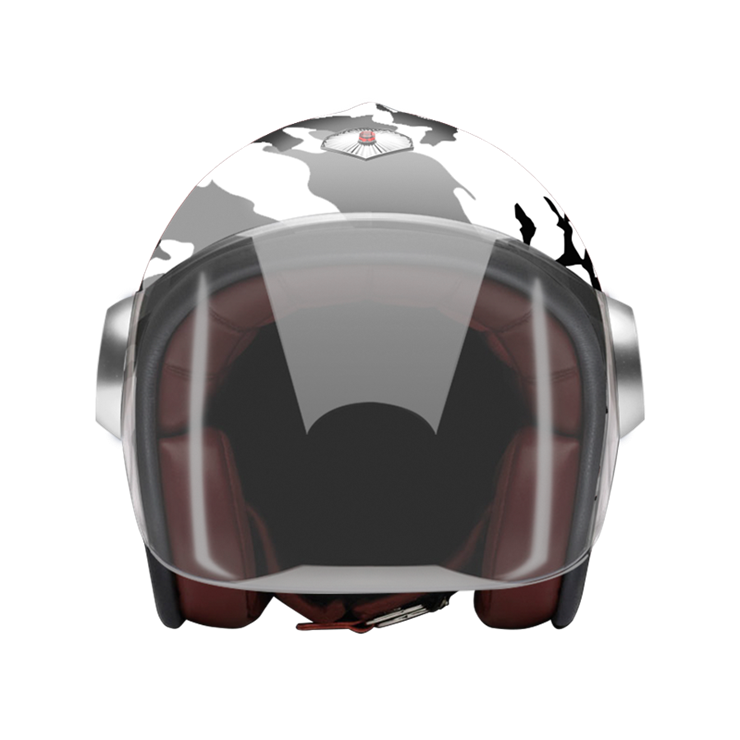 Jet Camouflage Gray-helmet-front-Light smoke