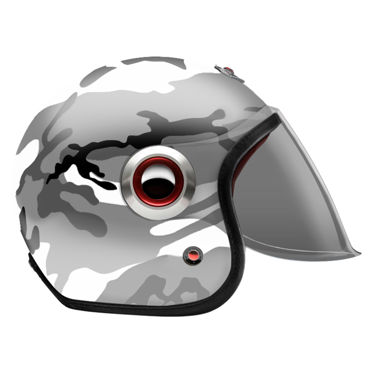 Jet Camouflage Gray-helmet-side-Light smoke