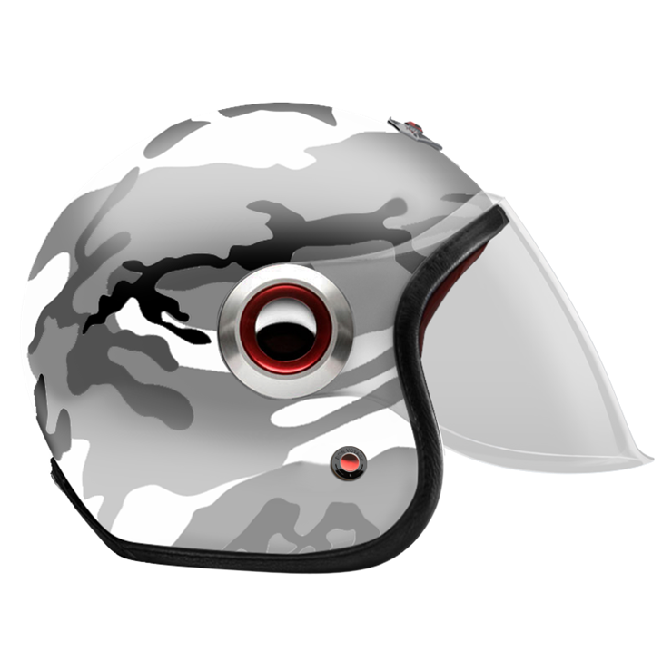Jet Camouflage Gray-helmet-side-clear smoke