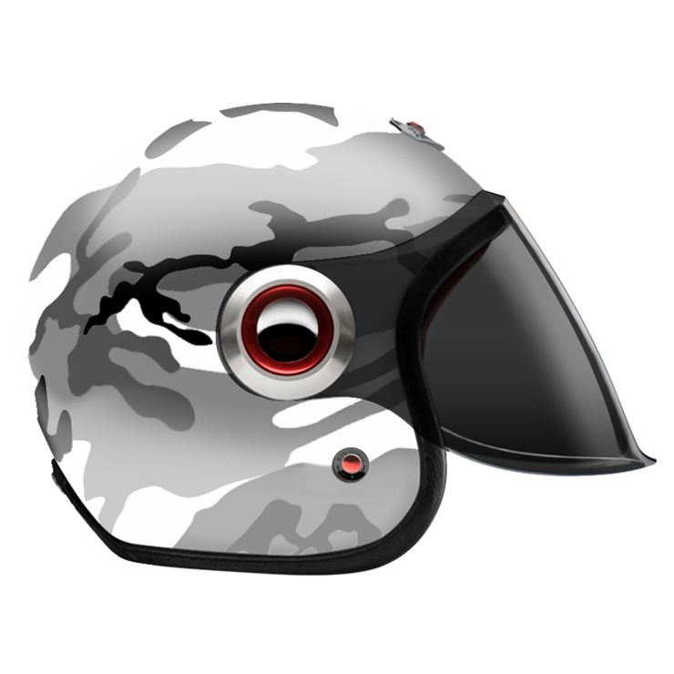 Jet Camouflage Gray-helmet-side-dark smoke