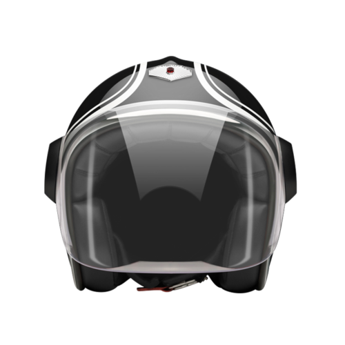 Jet Munchen-helmet-front-clear smoke