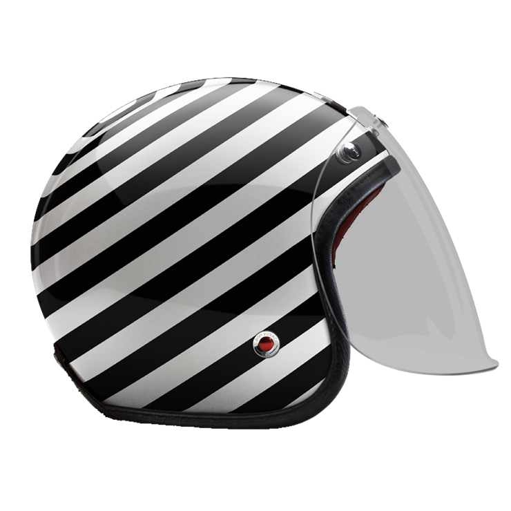 Open Face Arago-helmet-side-Light smoke