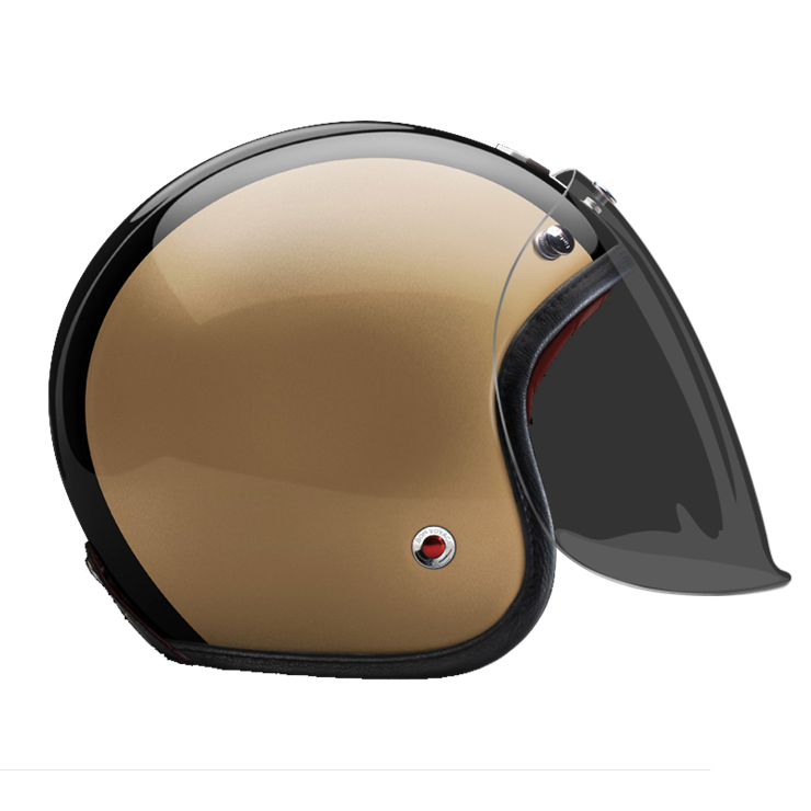 Open Face Asterion-helmet-side-dark smoke