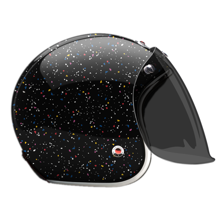 Open-Face-Cosmos-black-helmet-side-Dark-brown