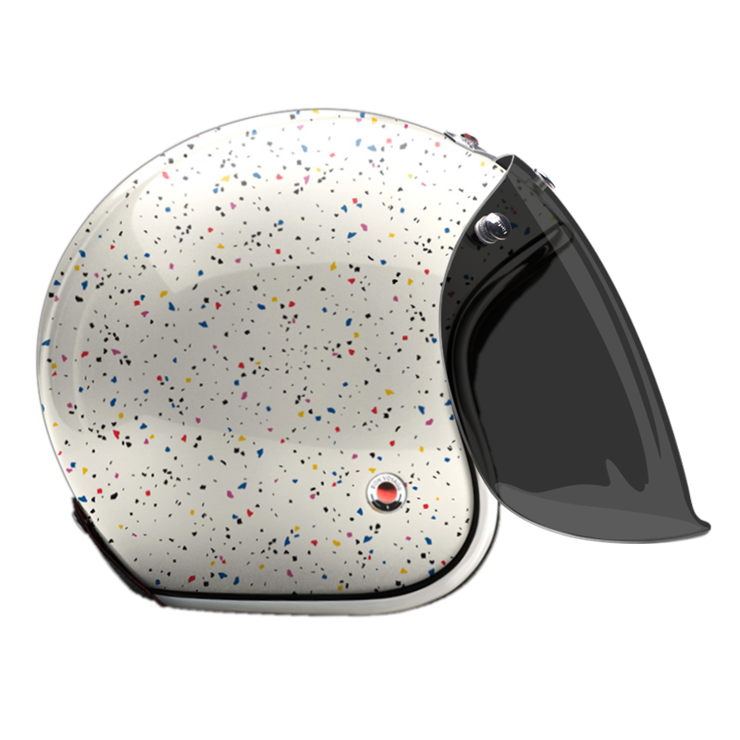 Open-Face-Cosmos-white-helmet-side-Dark-brown