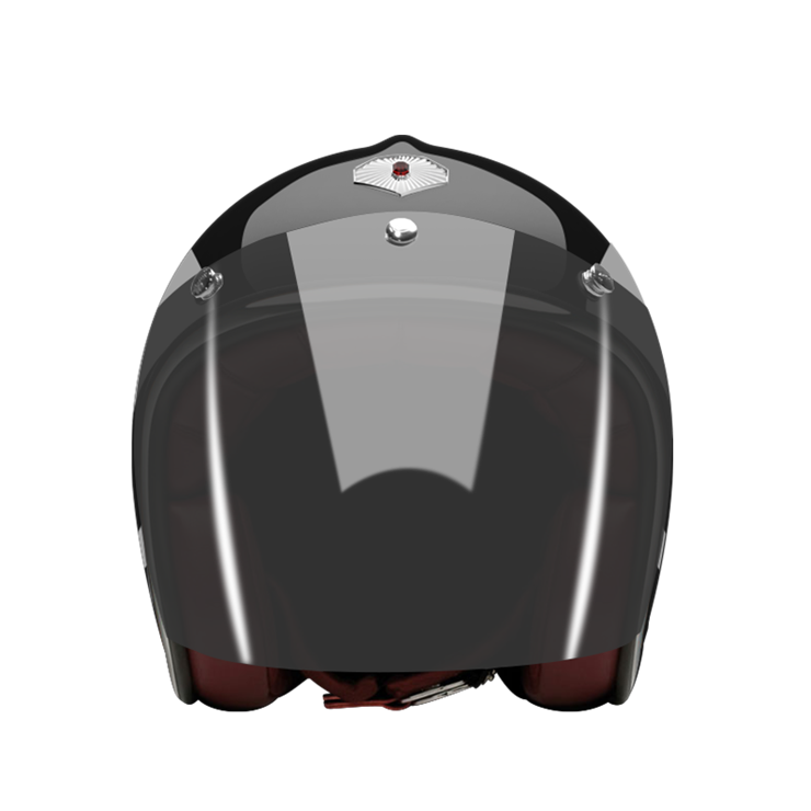 Open-Face-Le-Bourrichon-helmet-front-Dark-brown