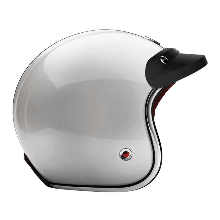 Peak visor lacquered glossy black
